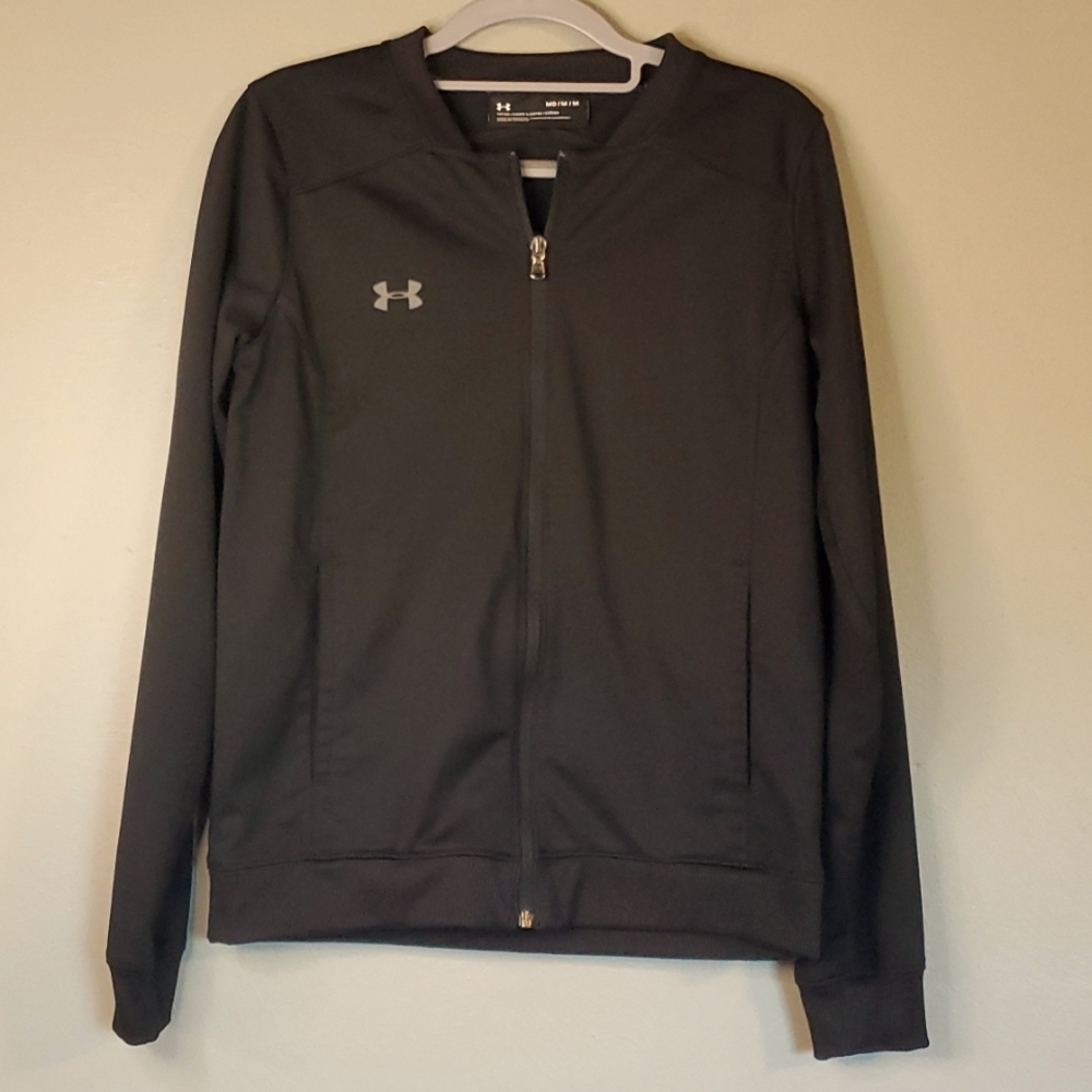 UNDER ARMOUR womens/ unisex black zipped jacket